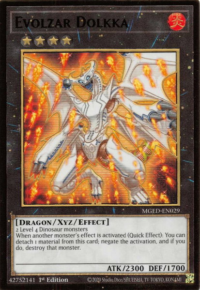 Evolzar Dolkka trading card from Maximum Gold: El Dorado Evolzar Dolkka - Maximum Gold: El Dorado YuGiOh trading card