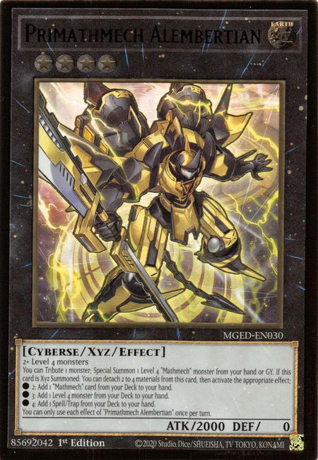 Primathmech Alembertian - Maximum Gold: El Dorado YuGiOh trading card