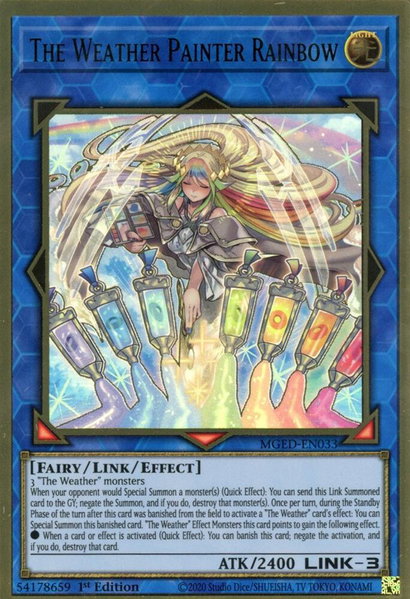 The Weather Painter Rainbow trading card from Maximum Gold: El Dorado The Weather Painter Rainbow - Maximum Gold: El Dorado YuGiOh trading card