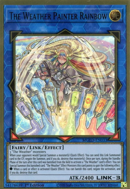 The Weather Painter Rainbow - Maximum Gold: El Dorado YuGiOh trading card