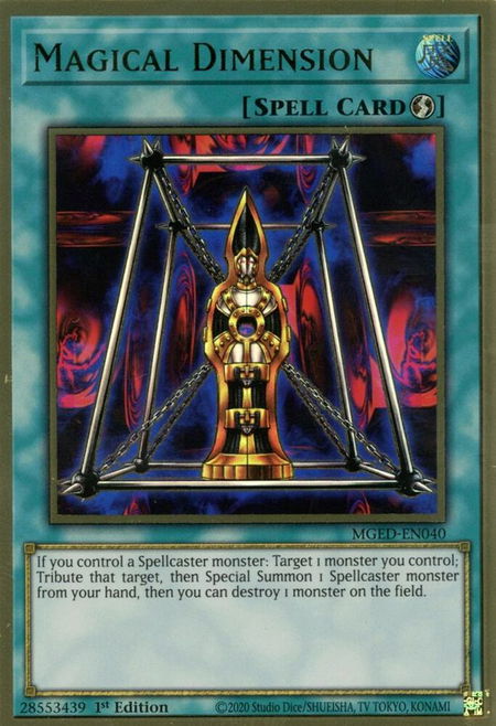 Magical Dimension - Maximum Gold: El Dorado YuGiOh trading card