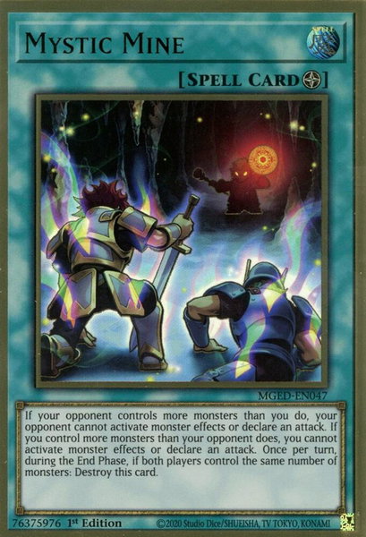 Mystic Mine trading card from Maximum Gold: El Dorado Mystic Mine - Maximum Gold: El Dorado YuGiOh trading card
