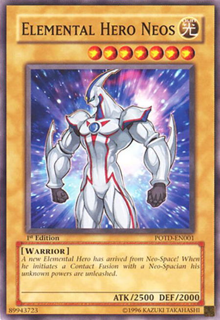 Elemental Hero Neos - Power of the Duelist YuGiOh trading card
