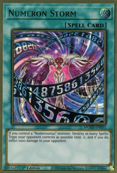 Numeron Storm - Maximum Gold: El Dorado YuGiOh trading card