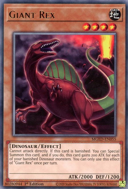 Giant Rex - Maximum Gold: El Dorado YuGiOh trading card