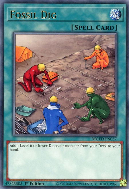 Fossil Dig - Maximum Gold: El Dorado YuGiOh trading card