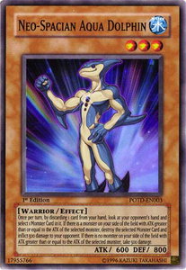 Neo-Spacian Aqua Dolphin - Power of the Duelist #POTD-EN003 - Super Rare YuGiOh Trading Card