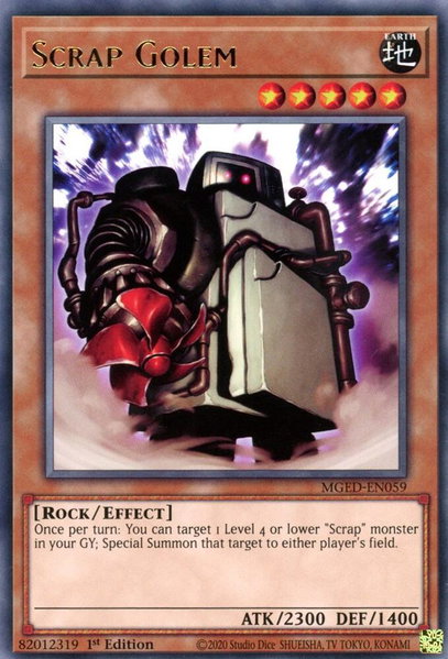 Scrap Golem - Maximum Gold: El Dorado YuGiOh trading card