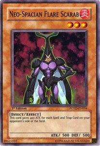 Neo-Spacian Flare Scarab - Power of the Duelist #POTD-EN004 - Super Rare YuGiOh Trading Card