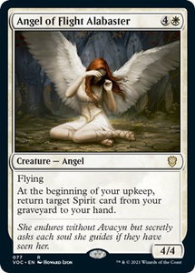 Angel of Flight Alabaster - Commander: Innistrad: Crimson Vow (VOC) #77 - Rare Magic: The Gathering Trading Card
