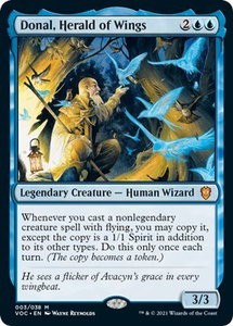 Donal, Herald of Wings - Commander: Innistrad: Crimson Vow (VOC) #3 - Mythic Rare Magic: The Gathering Trading Card