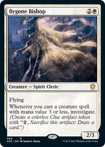 Bygone Bishop - Commander: Innistrad: Crimson Vow (VOC) #80 - Rare Magic: The Gathering Trading Card