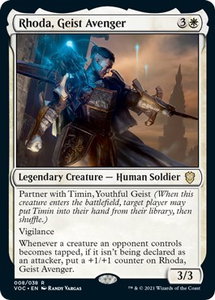 Rhoda, Geist Avenger - Commander: Innistrad: Crimson Vow (VOC) #8 - Rare Magic: The Gathering Trading Card