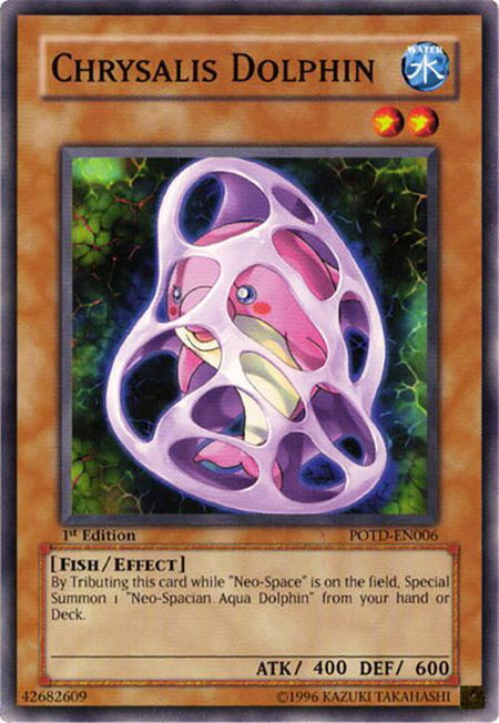 Chrysalis Dolphin - Power of the Duelist YuGiOh trading card