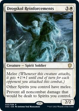 Drogskol Reinforcements - Commander: Innistrad: Crimson Vow Magic: The Gathering trading card