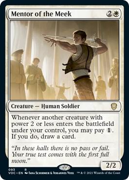 Mentor of the Meek - Commander: Innistrad: Crimson Vow Magic: The Gathering trading card