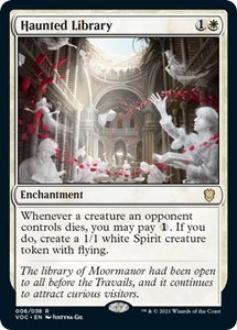 Haunted Library - Commander: Innistrad: Crimson Vow (VOC) #6 - Rare Magic: The Gathering Trading Card