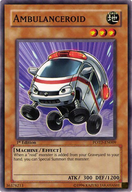 Ambulanceroid - Power of the Duelist YuGiOh trading card