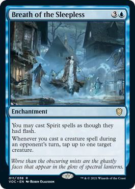 Breath of the Sleepless trading card from Commander: Innistrad: Crimson Vow Breath of the Sleepless - Commander: Innistrad: Crimson Vow Magic: The Gathering trading card