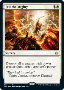 Fell the Mighty - Commander: Innistrad: Crimson Vow (VOC) #85 - Rare Magic: The Gathering Trading Card