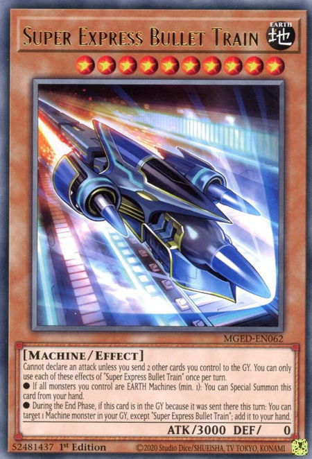 Super Express Bullet Train - Maximum Gold: El Dorado YuGiOh trading card