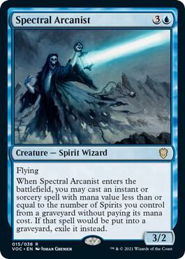 Spectral Arcanist - Commander: Innistrad: Crimson Vow Magic: The Gathering trading card