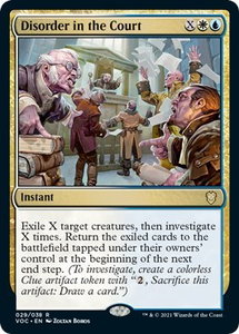 Disorder in the Court - Commander: Innistrad: Crimson Vow (VOC) #29 - Rare Magic: The Gathering Trading Card