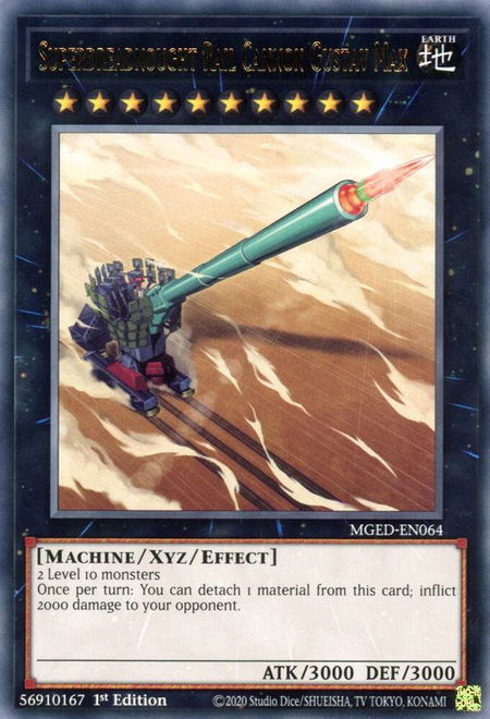 Superdreadnought Rail Cannon Gustav Max - Maximum Gold: El Dorado YuGiOh trading card