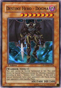 Destiny Hero - Dogma - Power of the Duelist  #POTD-EN014 - Super Rare YuGiOh Trading Card