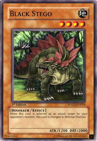 Black Stego - Power of the Duelist  #POTD-EN019 - Common / Short Print YuGiOh Trading Card