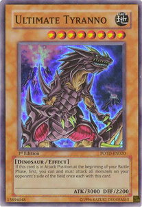 Ultimate Tyranno - Power of the Duelist #POTD-EN020 - Super Rare YuGiOh Trading Card