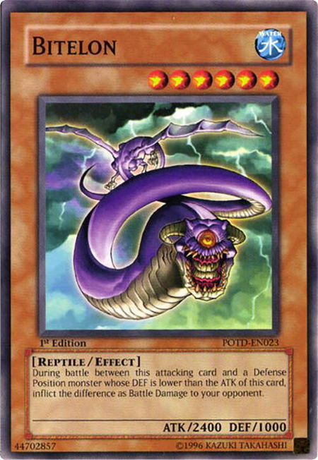 Bitelon - Power of the Duelist YuGiOh trading card
