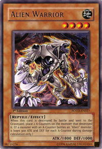 Alien Warrior - Power of the Duelist  #POTD-EN027 - Rare YuGiOh Trading Card