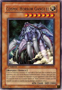 Cosmic Horror Gangi'el - Power of the Duelist  #POTD-EN029 - Rare YuGiOh Trading Card