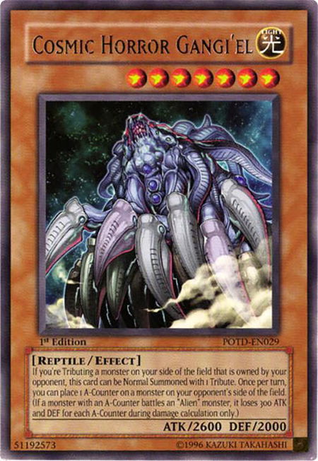Cosmic Horror Gangi'el - Power of the Duelist YuGiOh trading card