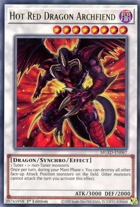 Hot Red Dragon Archfiend - Maximum Gold: El Dorado YuGiOh trading card