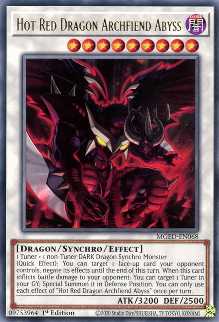 Hot Red Dragon Archfiend Abyss - Maximum Gold: El Dorado YuGiOh trading card