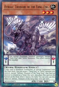 Zefraxi, Treasure of the Yang Zing - Maximum Gold: El Dorado (MGED) #MGED-EN071 - Rare YuGiOh Trading Card