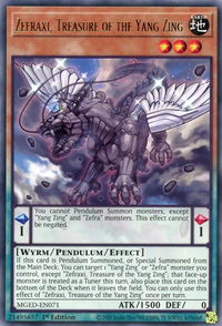 Zefraxi, Treasure of the Yang Zing - Maximum Gold: El Dorado (MGED) #MGED-EN071 - Rare YuGiOh Trading Card