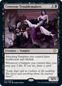Crossway Troublemakers - Commander: Innistrad: Crimson Vow (VOC) #17 - Rare Magic: The Gathering Trading Card