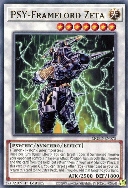 PSY-Framelord Zeta trading card from Maximum Gold: El Dorado PSY-Framelord Zeta - Maximum Gold: El Dorado YuGiOh trading card