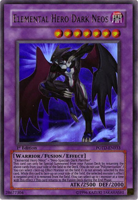 Elemental Hero Dark Neos - Power of the Duelist YuGiOh trading card