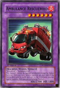 Ambulance Rescueroid - Power of the Duelist  #POTD-EN035 - Common / Short Print YuGiOh Trading Card