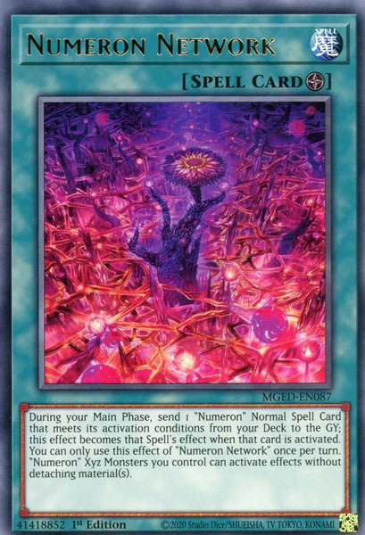 Numeron Network trading card from Maximum Gold: El Dorado Numeron Network - Maximum Gold: El Dorado YuGiOh trading card