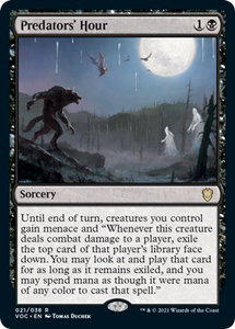 Predators' Hour - Commander: Innistrad: Crimson Vow (VOC) #21 - Rare Magic: The Gathering Trading Card