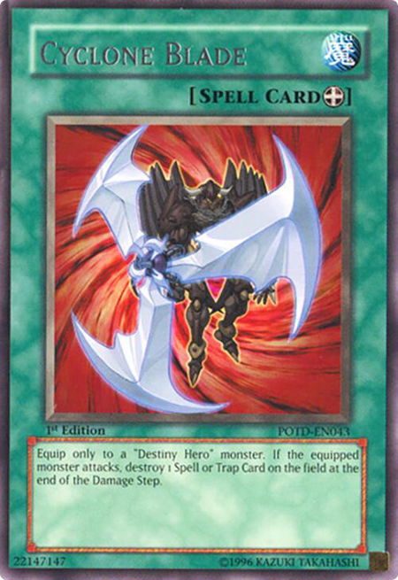 Cyclone Blade - Power of the Duelist YuGiOh trading card