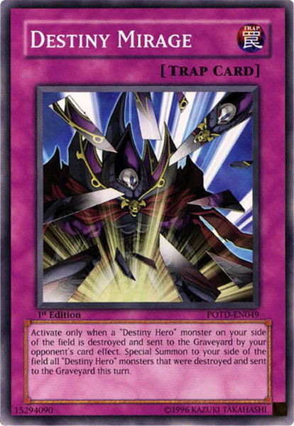 Destiny Mirage trading card from Power of the Duelist Destiny Mirage - Power of the Duelist YuGiOh trading card