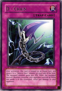 D - Chain - Power of the Duelist  #POTD-EN050 - Rare YuGiOh Trading Card