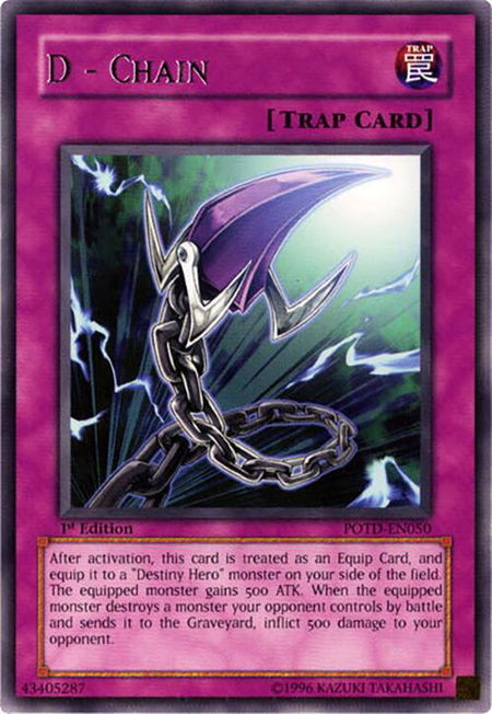 D - Chain - Power of the Duelist YuGiOh trading card