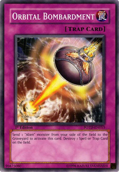 Orbital Bombardment - Power of the Duelist YuGiOh trading card